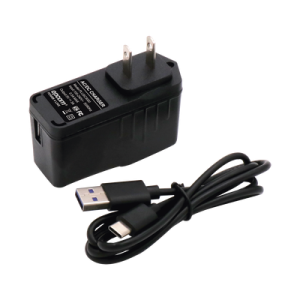 adaptador de pared de 5 vcc, @ 3 a con micro usb tipo c