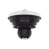 cámara ip multisensor 34mp (4 sensores 4k) con lentes motorizados / ptz 2 mp 40x / hasta 2 tarjetas microsd de 512gb / wdr de hasta 150db / ip66 / ik10 / autoseguimiento / inteligencia artificial para eventos