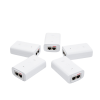 5 unidades del adaptador poe ubiquiti de 24 vdc, 0.5 a con puerto gigabit, color blanco