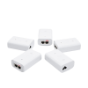 5 unidades del adaptador poe ubiquiti de 24 vdc, 0.5 a con puerto gigabit, color blanco