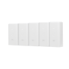 5 unidades del adaptador poe ubiquiti de 24 vdc, 0.5 a con puerto gigabit, color blanco