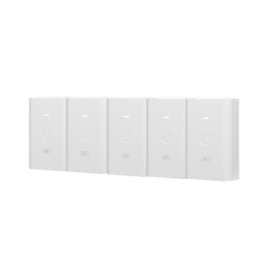 5 unidades del adaptador poe ubiquiti de 24 vdc, 1.0 a con puerto gigabit, color blanco