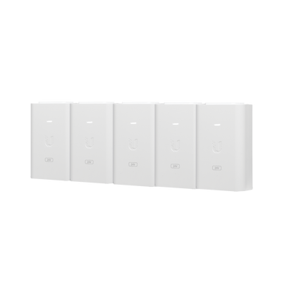 5 unidades del adaptador poe ubiquiti de 24 vdc, 1.0 a con puerto gigabit, color blanco 5 unidades del adaptador poe ubiquiti de 24 vdc, 1.0 a con puerto gigabit, color blanco