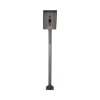poste y cubierta industrial para montaje de porteros ip fanvil y grandstream, altura de 1.2 metros, pintura electrostática color gris.
