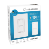 (caseta wireless) kit, apagador, base para empotrar en pared el control remoto pico, tapa, ideal para el control de iluminación,.