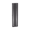 organizador vertical patchrunner™, doble (frontal y posterior), para rack abierto de 45 unidades, 6in de ancho, color negro