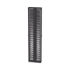 organizador vertical patchrunner™, doble (frontal y posterior), para rack abierto de 45 unidades, 6in de ancho, color negro