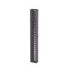 organizador vertical patchrunner™, sencillo (solo frontal), para rack abierto de 45 unidades, 6 in de ancho, color negro