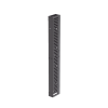 organizador vertical patchrunner™, sencillo (solo frontal), para rack abierto de 45 unidades, 6 in de ancho, color negro