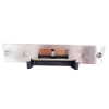 contrachapa eléctrica /abierta o cerrada en caso de falla (seleccionable)/ sensor de estado de puerta / uso en interior