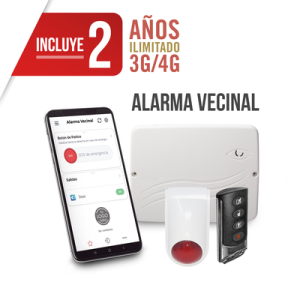 kit alarma vecinal con funcion programación 100% vía web