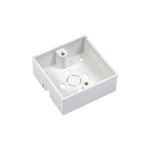 caja plástica para instalación del botón pro802b 86 x 86 mm