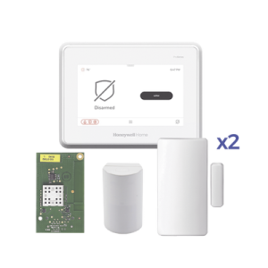 sistema de alarma con pantalla touch de 7" compatible con sensores inalambricos dsc, bosh, 2gig,iti y serie 5800 agregando el modulo protakeover