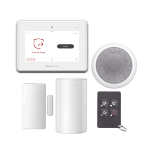 kit de panel de alarma proa7plus con sirena, sensor de movimiento, contacto magnetico y control remoto