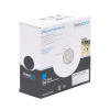 bobina de cable de 100m, cat5e, 24 awg, color gris, ul, para aplicaciones en videovigilancia, redes de datos. uso interior