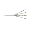 bobina de cable de 305 m, ( 1000 ft ), cat5e, alto rendimiento, color blanco, ul, para aplicaciones en video vigilancia, redes de datos. uso en interior