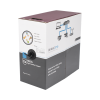 bobina de cable utp 305 m, cat5e con doble forro, para exterior, climas extremos, color negro