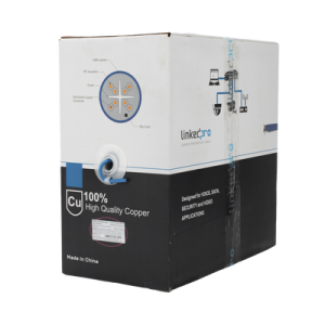 bobina de cable u/utp cat6a de 305 mts, color azul, cmr, soporta 10g baset para transmisión de frecuencias de hasta 500mhz, ul