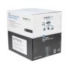 bobina de cable utp 305 m, cat6 con doble forro, para exterior, climas extremos, color negro