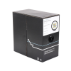 bobina de cable 305 metros cat6, 24 awg, climas extremos, color negro, sin blindar, para intemperie