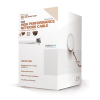 bobina de cable de 305 metros de cable cat6 de alto desempeño, super flexible, ul, cobre, color blanco, para aplicaciones de video vigilancia y redes de datos
