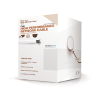 bobina de cable de 152 metros cat6+ calibre 23 alto desempeÑo, super flexible, ul, color blanco, para aplicaciones de video vigilancia y redes de datos