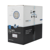 bobina de cable de 305 metros cat6+, cmr, calibre 23 alto rendimiento, etl,ul, color azul, super flexible, para aplicaciones de video vigilancia, video hd, y redes de datos. uso interior.