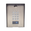 teclado exterior/interior antivandálico, 3 relevadores, 50 códigos de visitantes, 1200 usuarios