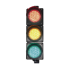 semáforo / señalización rojo, verde y amarillo / diametro 100mm / led / 110vca.