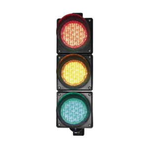 semáforo / señalización rojo, verde y amarillo / diametro 100mm / led / 110vca.