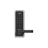 cerradura inteligente con teclado touch screen, apertura con tarjeta mifare /contraseña y llave de emergencia de diseño compacto para puertas de perilla simple