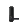 cerradura inteligente con teclado touch screen, apertura con tarjeta mifare /contraseña y llave de emergencia de diseño compacto para puertas de perilla simple