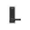 cerradura inteligente con teclado touch screen, apertura con tarjeta mifare /contraseña y llave de emergencia de diseño compacto para puertas de perilla simple