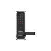 cerradura inteligente con teclado touch screen, apertura con tarjeta mifare /contraseña y llave de emergencia de diseño compacto para puertas de perilla simple