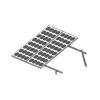 montaje para panel solar, riel 2200mm para módulos con espesor de 35mm o 40mm, velocidad de viento max. 136km/h