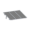 montaje para panel solar, riel 2200mm para módulos con espesor de 35mm o 40mm, velocidad de viento max. 136km/h