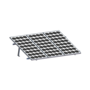 montaje para panel solar, riel 2200mm para módulos con espesor de 35mm o 40mm, velocidad de viento max. 136km/h