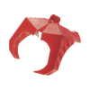 dispositivo de bloqueo loto para válvulas de bola, para diámetros de de 1.5 a 2" y longitud de mango hasta 7.5", color rojo