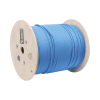bobina de cable blindado s/ftp de 4 pares, cat7, inmune a ruido e interferencias, lszh (bajo humo, cero halógenos), color azul, bobina de 500 m