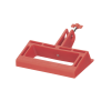 bloqueador loto de manija grande para disyuntores de caja moldeada, 2.24" (56.8m) largo x 3.75" (95.2mm) ancho. color rojo