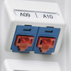 kit de 10 dispositivos para bloquear puertos jack rj45, color negro, incluye llave de extracción