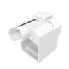 kit de 10 dispositivos para impedir desconexión de plug rj45, color blanco, incluye herramienta para instalar/retirar