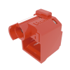 kit de 10 dispositivos recubiertos para impedir desconexión de plug rj45, color rojo, incluye herramienta para instalar/retirar