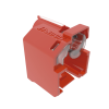 kit de 10 dispositivos recubiertos para impedir desconexión de plug rj45, color rojo, incluye herramienta para instalar/retirar