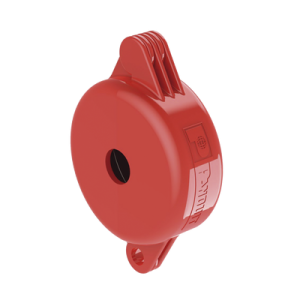 dispositivo de bloqueo loto para válvulas de compuerta, para diámetros de 1" a 3", color rojo