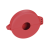 dispositivo de bloqueo loto para válvulas de compuerta, para diámetros de 3 a 6.5", color rojo