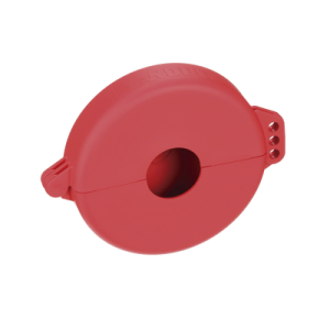 dispositivo de bloqueo loto para válvulas de compuerta, para diámetros de 3 a 6.5", color rojo