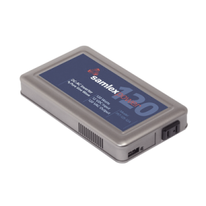 inversor de corriente 120w, ent: 12 vcc, sal: 120 vca, de uso 24/7 para domos ptz