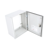 gabinete de poliéster ip65 uso en intemperie (250 x 300 x 140 mm) con placa trasera interior de plástico (incluye chapa y llave).