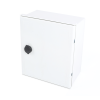 gabinete de poliéster ip65 uso en intemperie (250 x 300 x 140 mm) con placa trasera interior de plástico (incluye chapa y llave).
